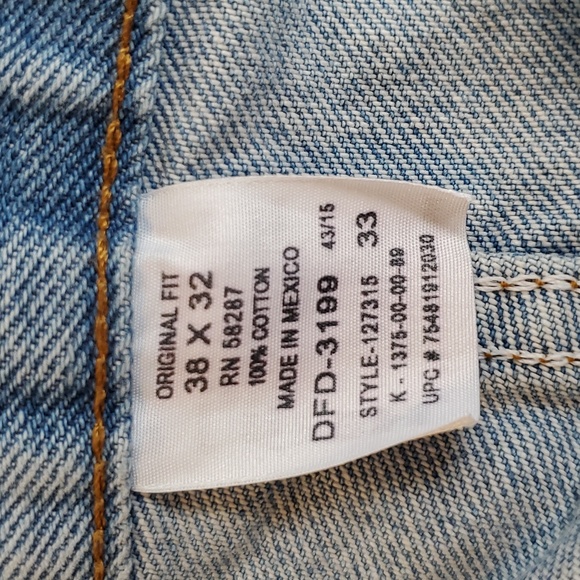 UP TO 50% OFF!! Faded Glory Original Fit Jeans 38W x 32L - Picture 5 of 10